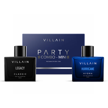 Villain Luxury Party Combo Mini EDP Perfume Gift Set for Men 2 x 50 ml