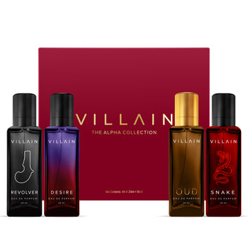 Villain The Alpha Collection EDP Fragrance Gifting Set for Men 4 x 20 ml