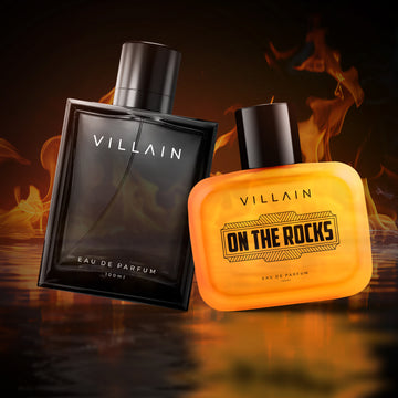 VILLAIN Classic Black & On the Rocks Eau de Perfum Combo Pack of 2